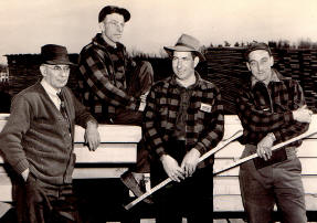 Working lumbermen in the Tupper Lake area